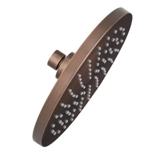 8" Modern Round Rainfall Shower Head - 2.5 gpm - Oil Rubbed Bronze