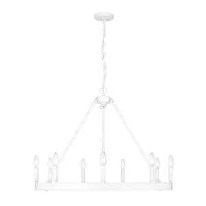 Alastair WHT Nine Light Chandelier