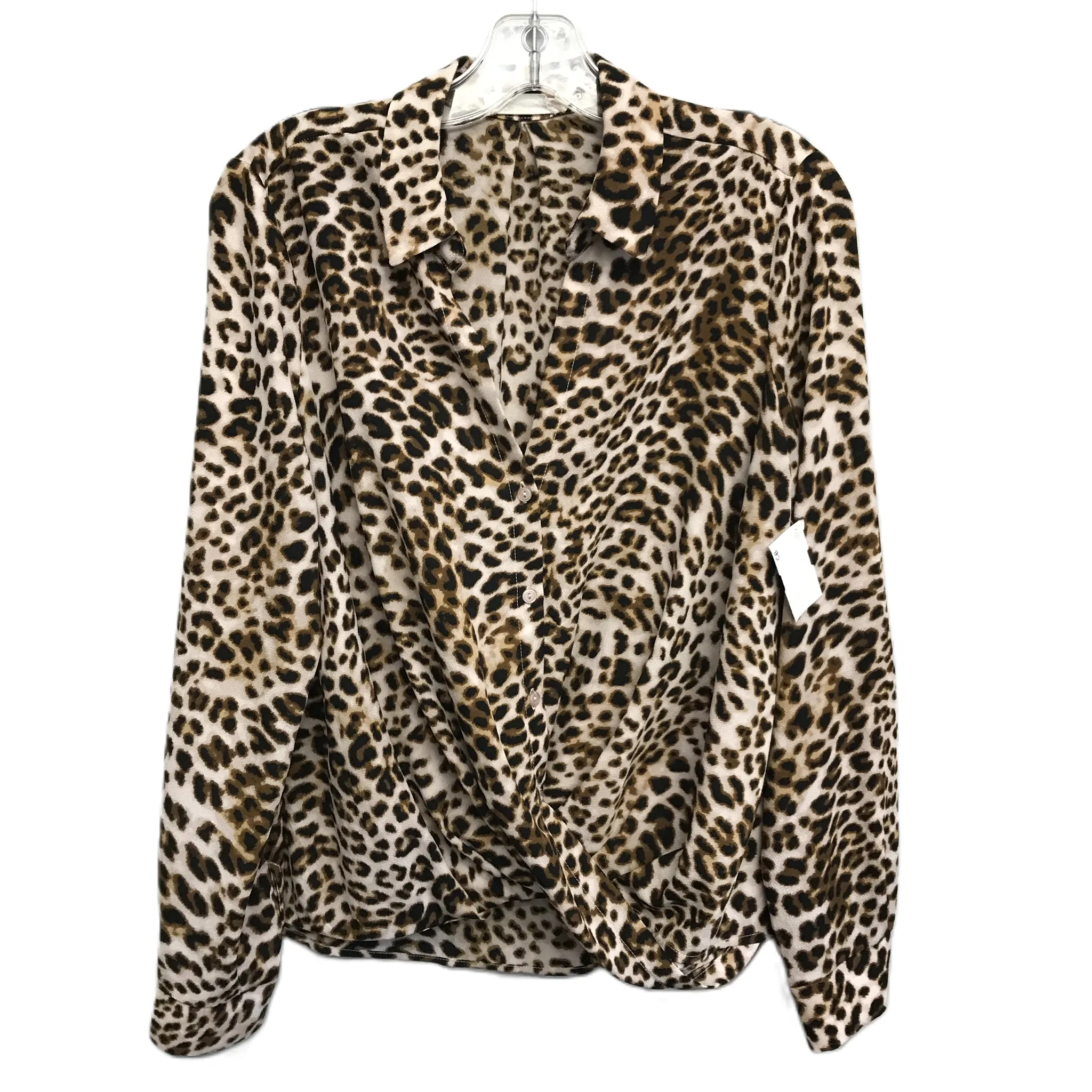 Animal Print Top Long Sleeve By All in Favor. Size: S