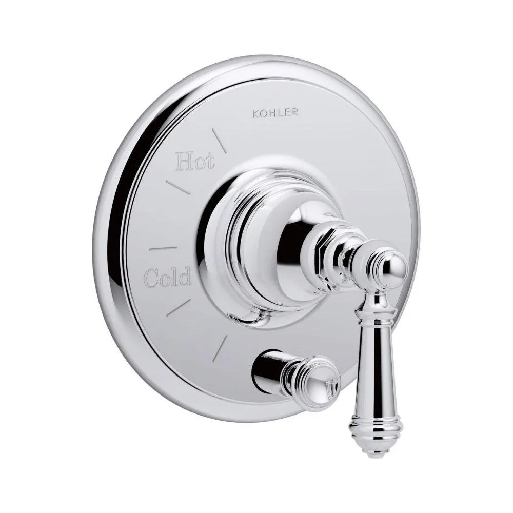 Artifacts Lever 1-Handle Rite-Temp Pressure Balancing Valve Trim Kit in Polished Chrome (Valve Not I