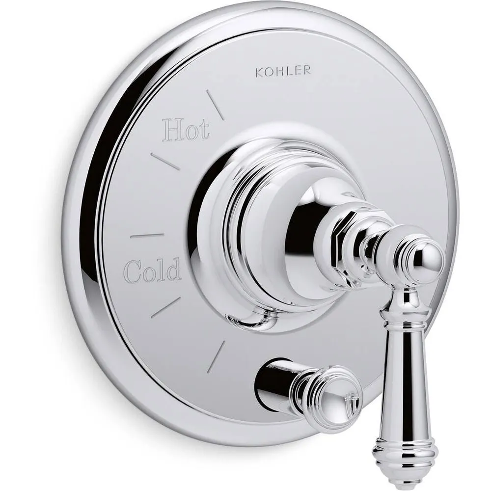 Artifacts Lever 1-Handle Rite-Temp Pressure Balancing Valve Trim Kit in Polished Chrome (Valve Not I