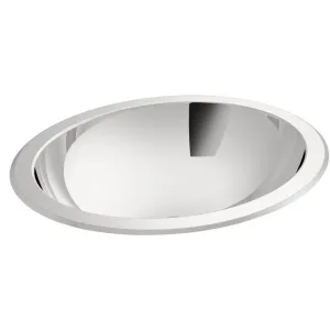 Bachata Drop-In/Undermount Bathroom Sink with Mirror Finish and Overflow Finish: Mirror