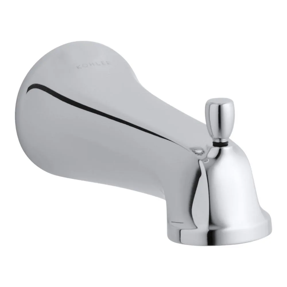 Bancroft Wall-Mount Diverter Bath Spout in Polished Chrome-K-10589-CP