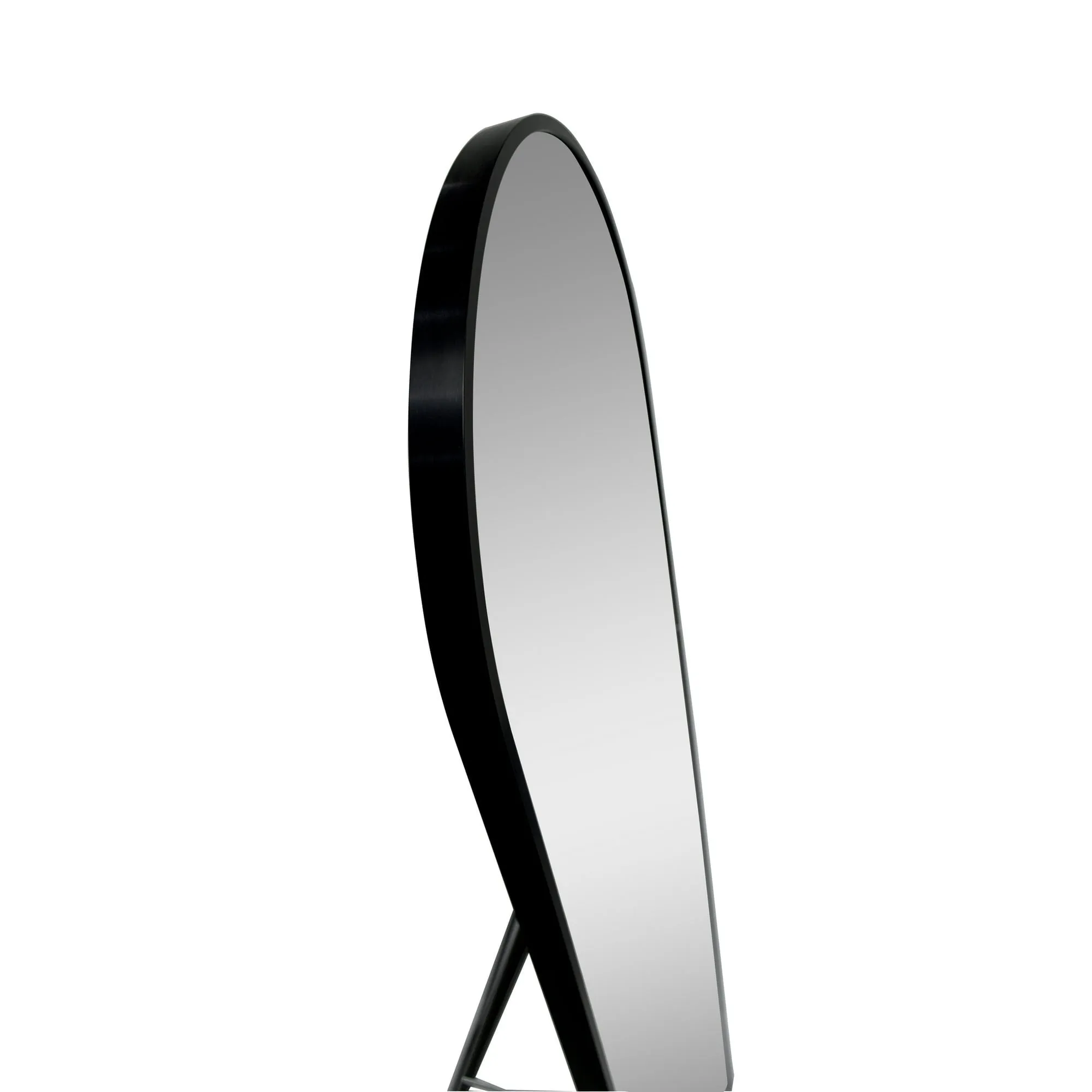 Better Homes & Garden 69018BL 17"x 58" Modern Arch Aluminum Floor Easel Mirror, Black