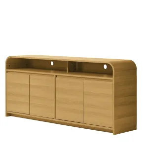 Better Homes & Gardens BHS436249972008 Juliet Curved TV Stand For TVs up to 75", Natural Pine