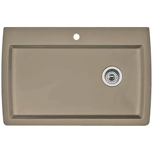 Blanco 441287 Diamond Single-Basin Drop-In Granite Kitchen Sink, Truffle