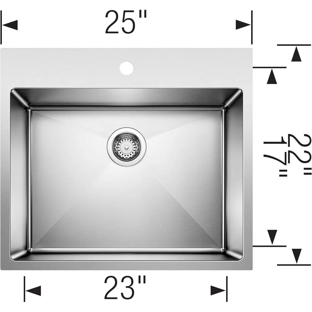Blanco 443151 Quatrus R15 Dual Mount Laundry Sink