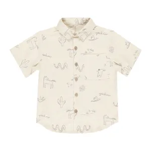 Collared Shirt - Wild West - Natural - FINAL SALE