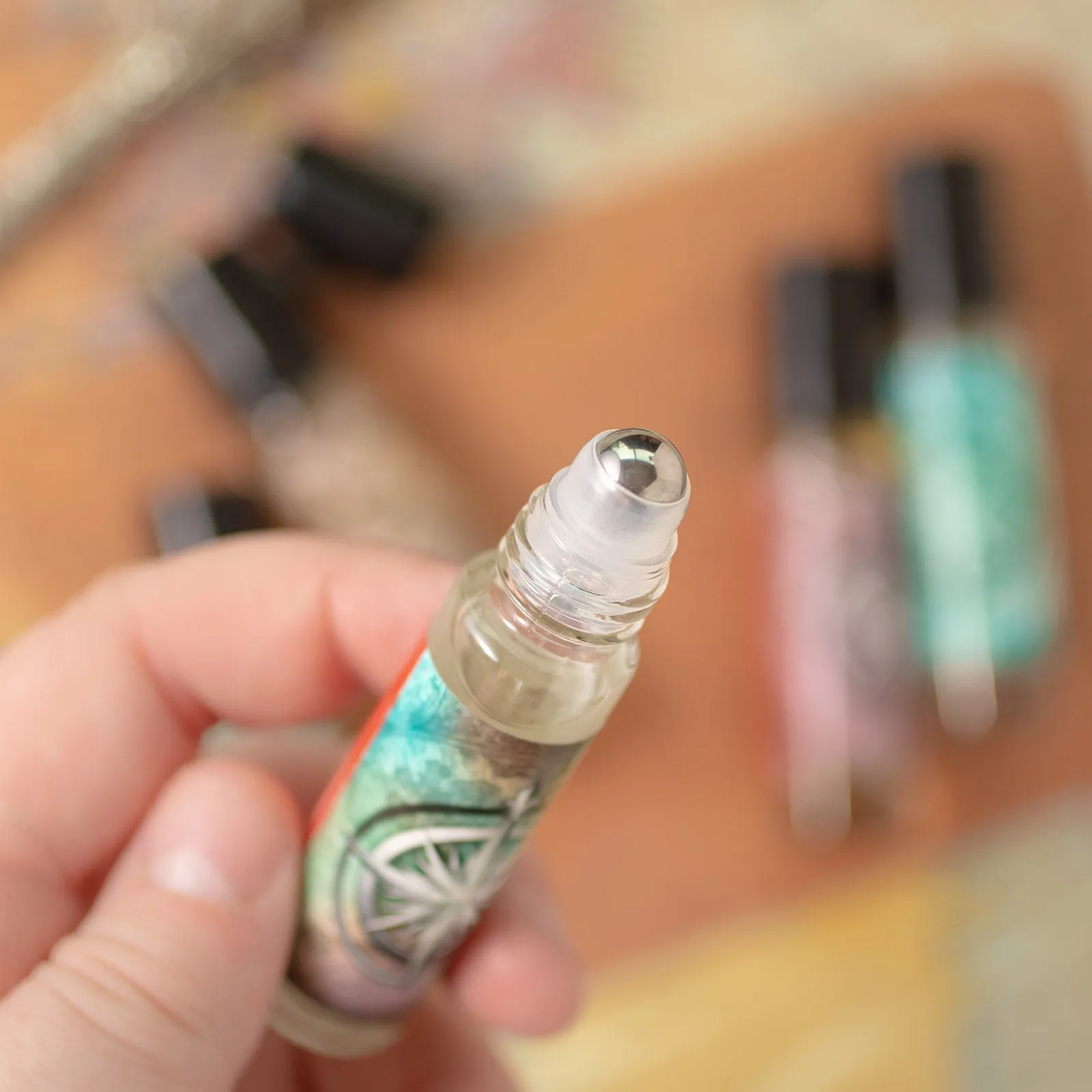 Compass Rose set of five 10ml Oil Rollerballs