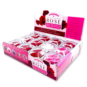 Diamond Real Preserved Rose Keepsake - 12 Pieces Per Retail Ready Display 24712