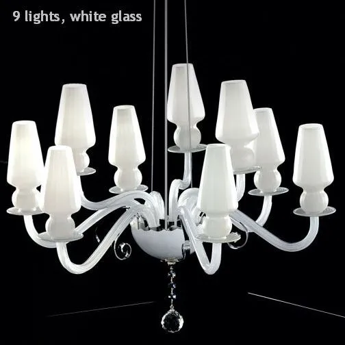 Dramatic Purple Italian Glass Chandelier With Premium Pendant