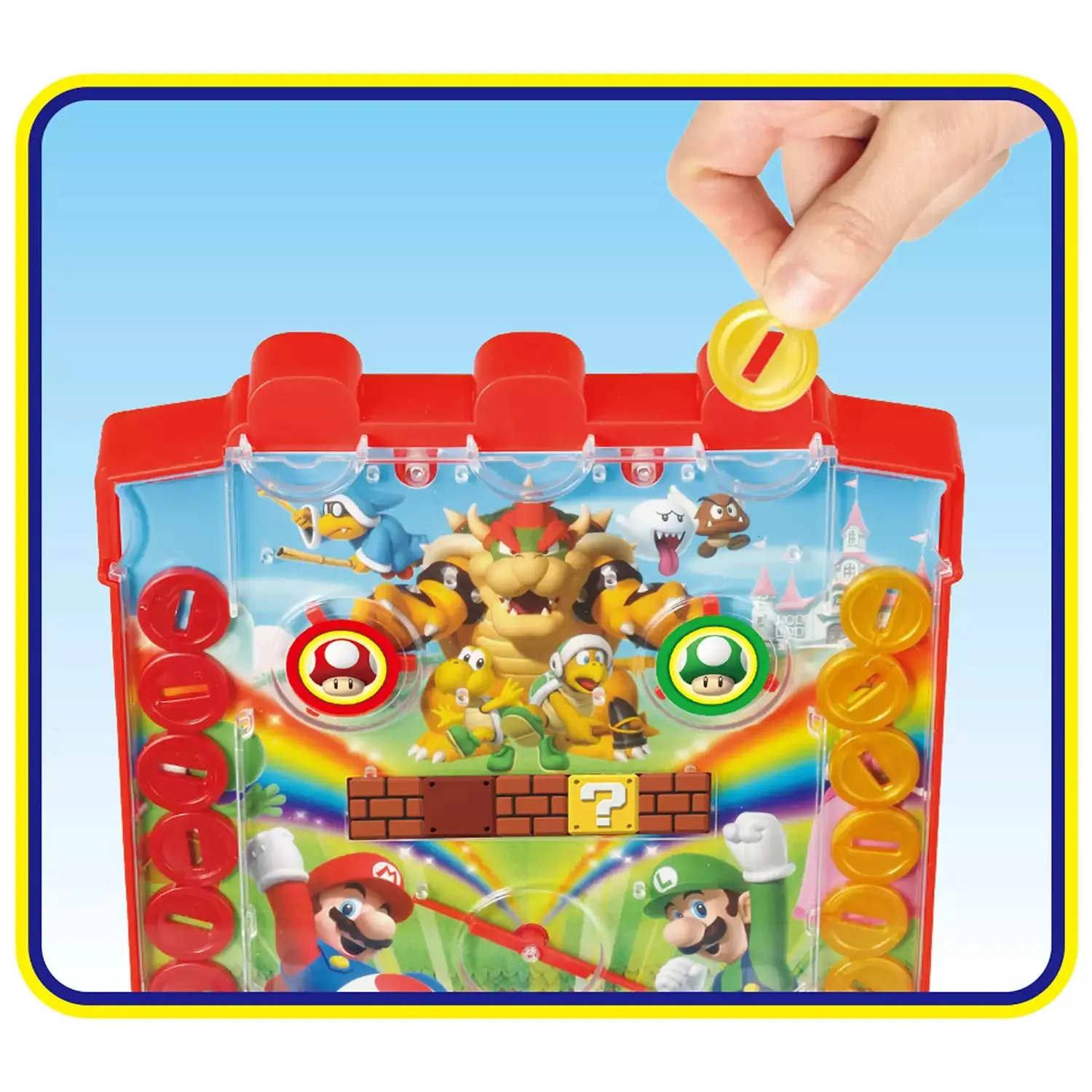 EPOCH Everlasting Play Super Mario Lucky Coin Arcade Tabletop Strategy Game - Plastic