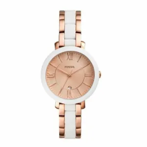 Fossil ES4588 Jacqueline Three Hand Date Gold Tone Stainless Steel Watch ES4588