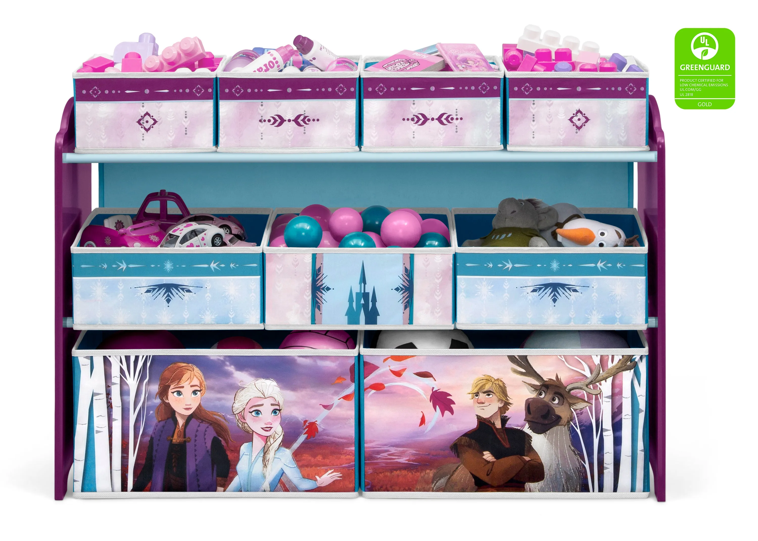 Frozen Deluxe 9 Bin Design and Store Toy Organizer