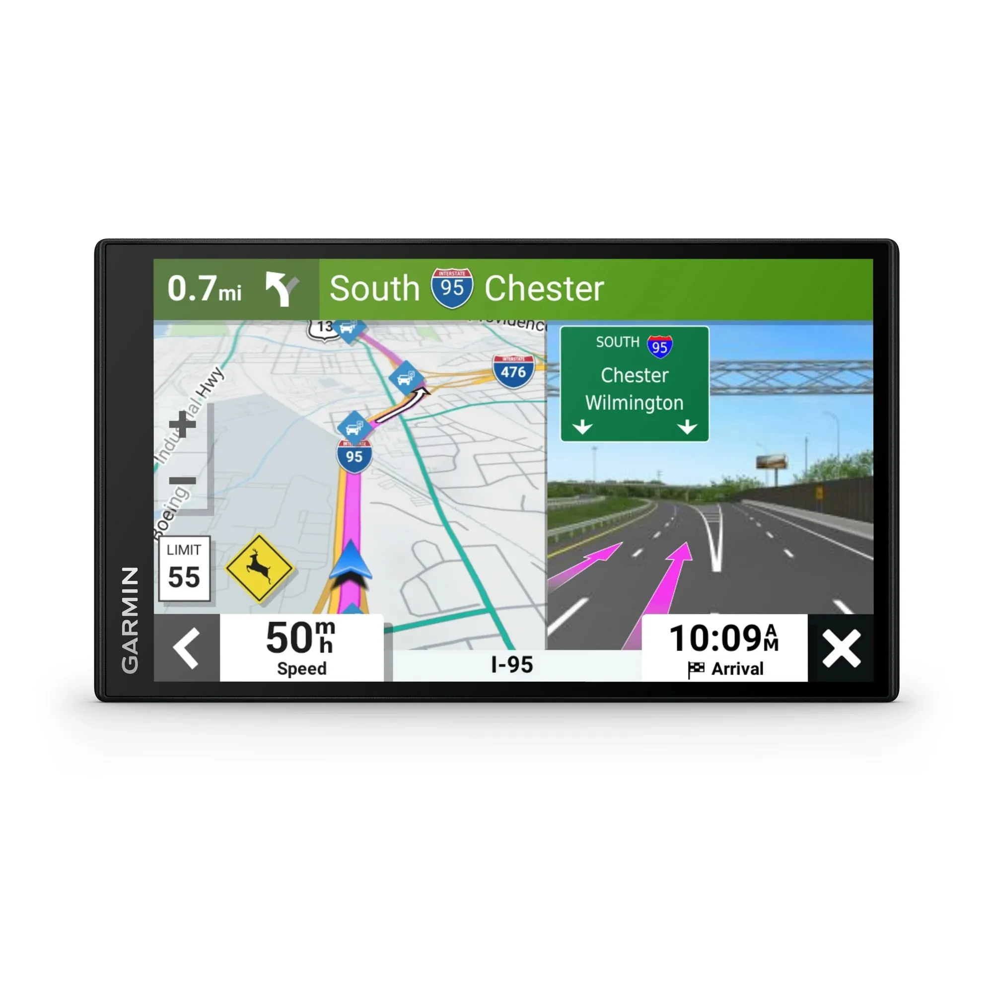 Garmin 010-02470-13 DriveSmart 76 EX 7 inch Car GPS Navigator, Black