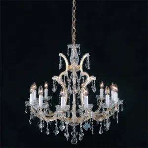 Gold-Plated Maria Theresa Chandelier In Nine Sizes