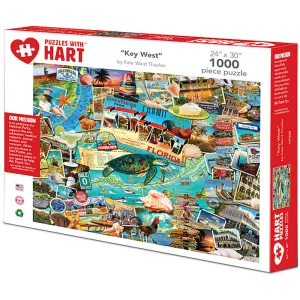 Hart Puzzles Key West Tropical Paradise Jigsaw Puzzle - 1000 pc