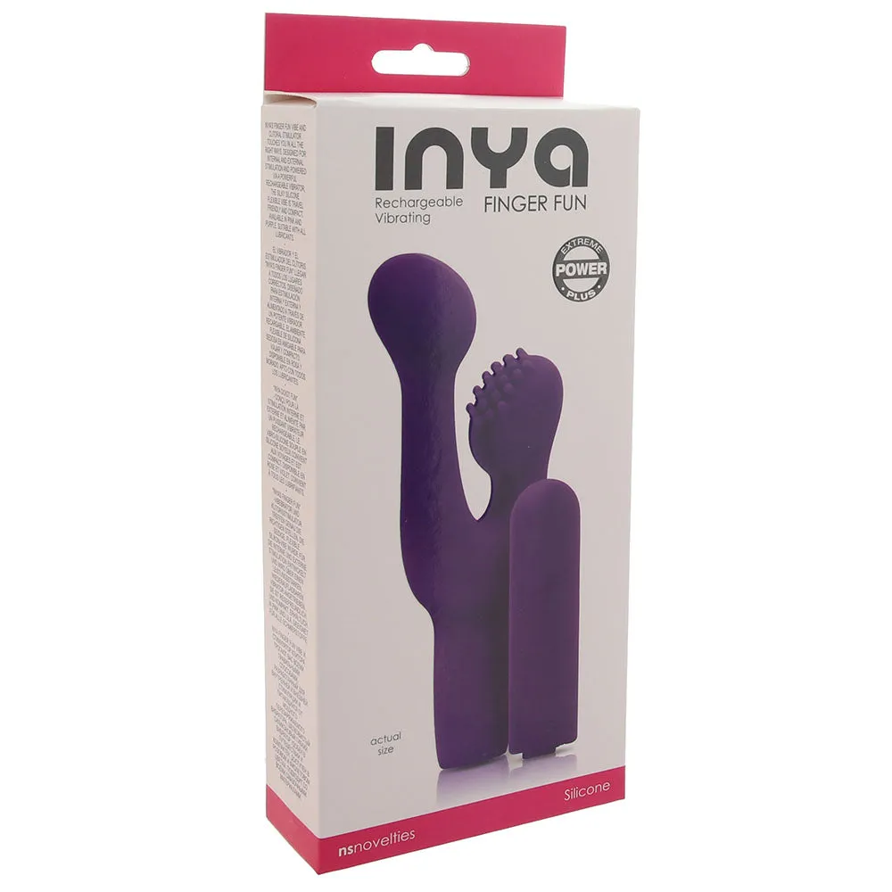 Inya Finger Fun Rechargeable Vibe in Purple