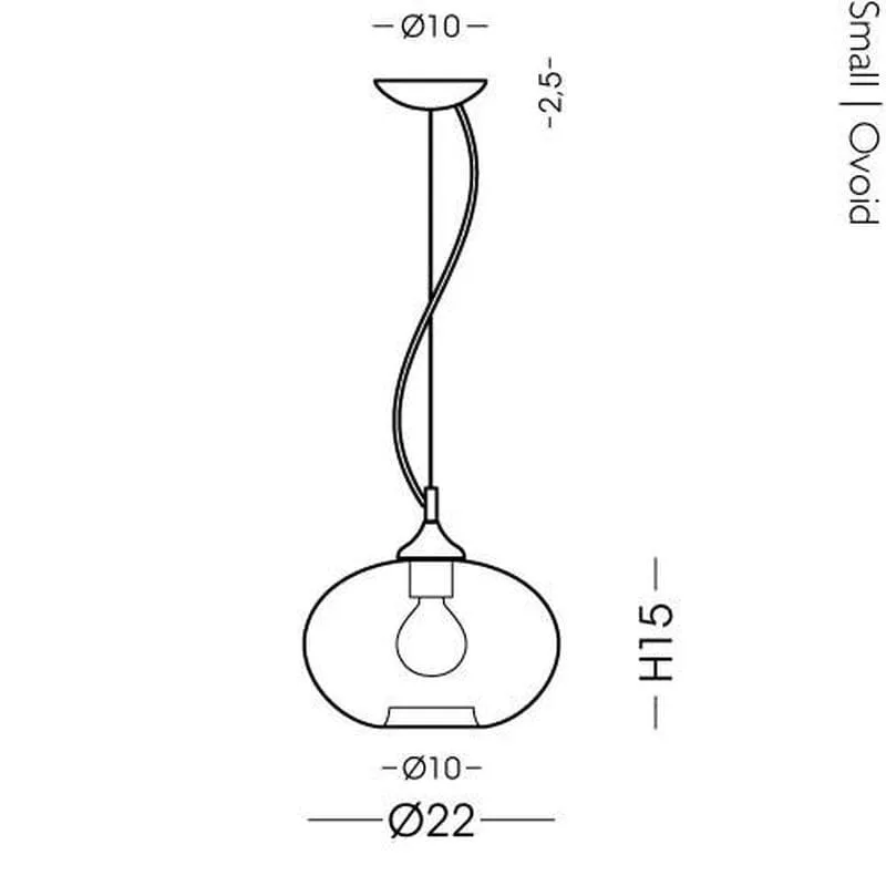 Italian Ribbed Glass Pendant Light | Assorted Configurations