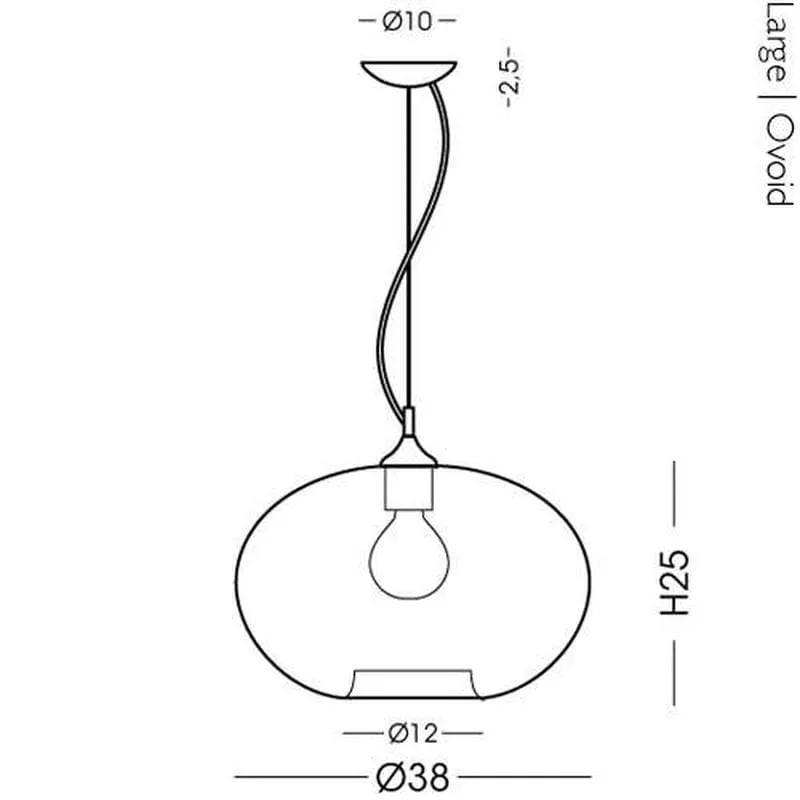 Italian Ribbed Glass Pendant Light | Assorted Configurations