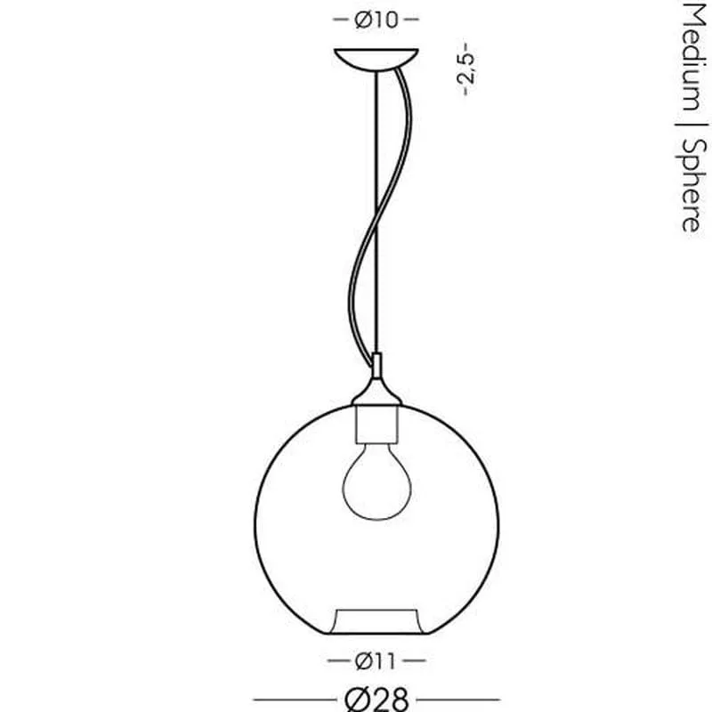 Italian Ribbed Glass Pendant Light | Assorted Configurations