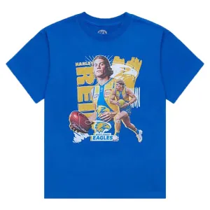 Junior's AFL West Coast Eagles Football Club Harley Reid Landmark Player Tee