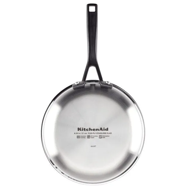 KitchenAid 30001 10-Piece 5-Ply Clad Stainless Steel Cookware Set, Polished