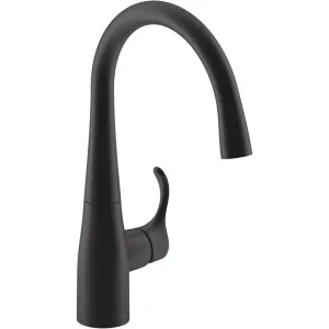 Kohler 22034-BL Simplice Kitchen Faucet, Matte Black