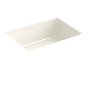 KOHLER K-8189-96 Verticyl Rectangle Biscuit Undermount Rectangular Bathroom Sink with Overflow Drain (13.37 x 17.125-in)