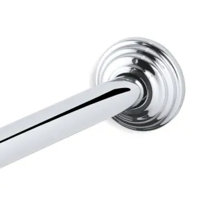 Kohler K-9349-S Expanse Curved Shower Rod - Traditional Design, Polished Stainless