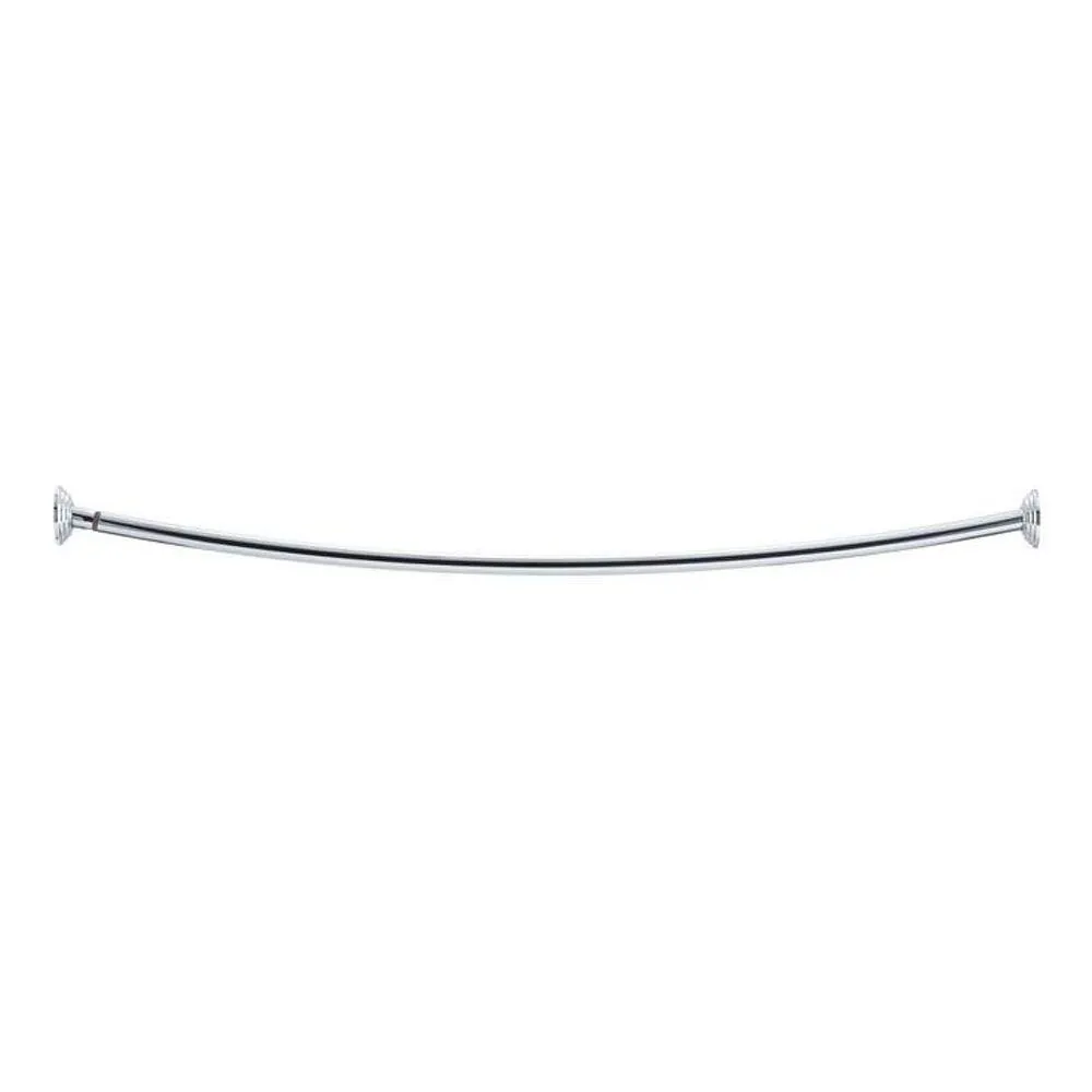 Kohler K-9349-S Expanse Curved Shower Rod - Traditional Design, Polished Stainless