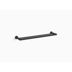 Kohler K-97890 Kumin 24" Towel Bar - Black