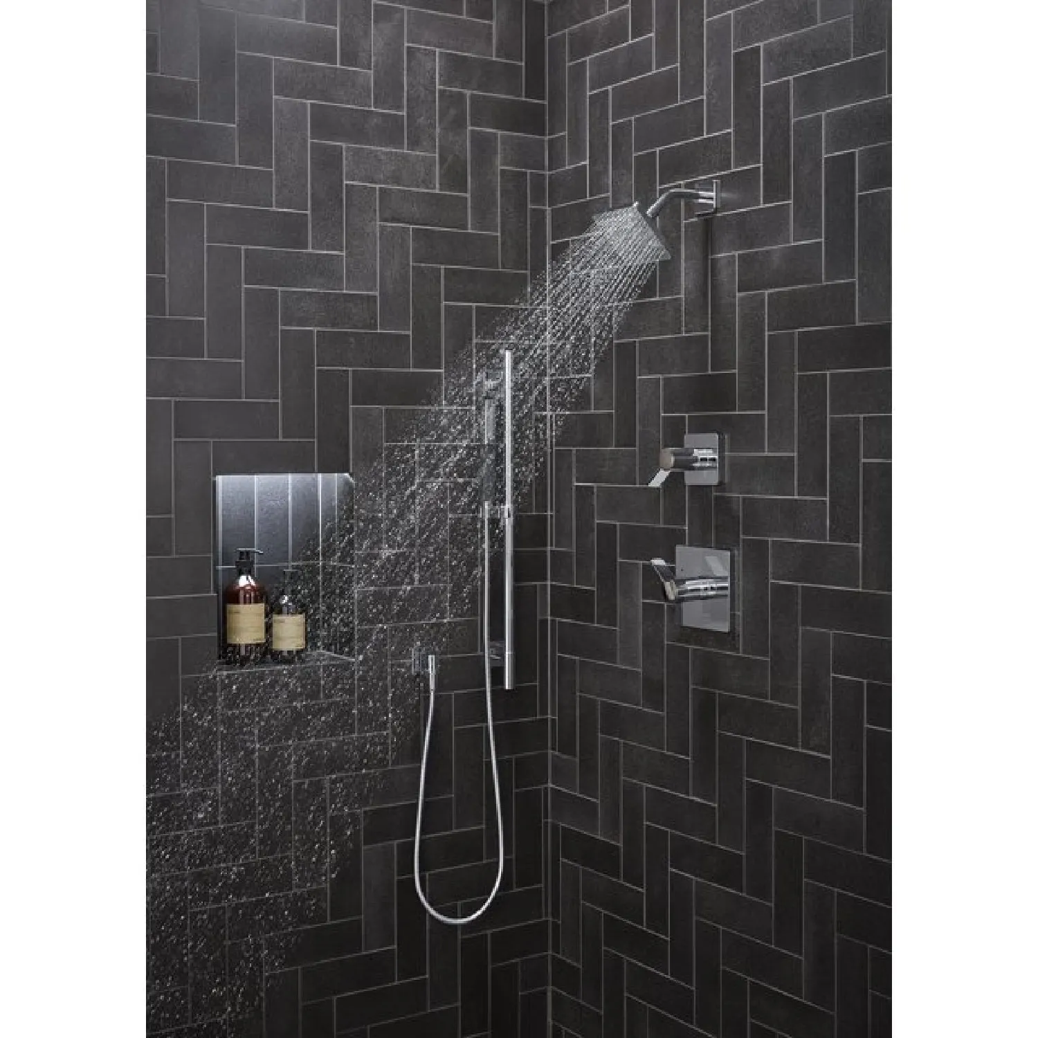 Kohler K-T23509-4 Parallel Single Handle 3 Function Diverter Valve Trim - Black
