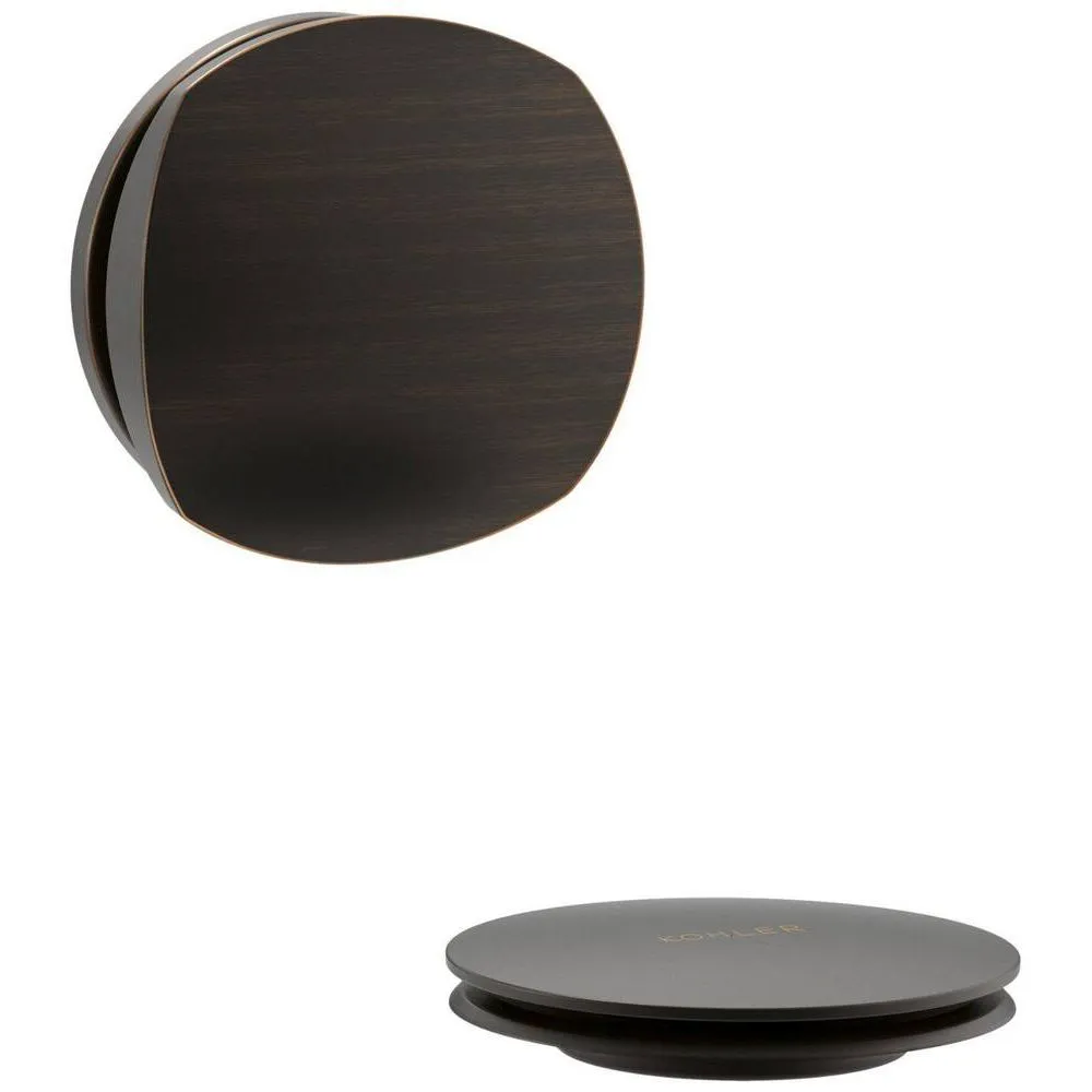 Kohler K-T37391-2BZ PureFlo Cable Bath Drain Trim with Basic Rotary Turn Handle, Oil Rubbed Bronze