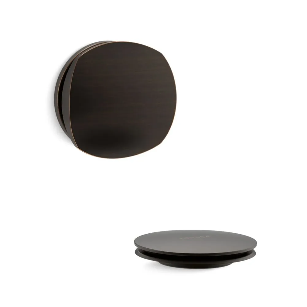 Kohler K-T37391-2BZ PureFlo Cable Bath Drain Trim with Basic Rotary Turn Handle, Oil Rubbed Bronze