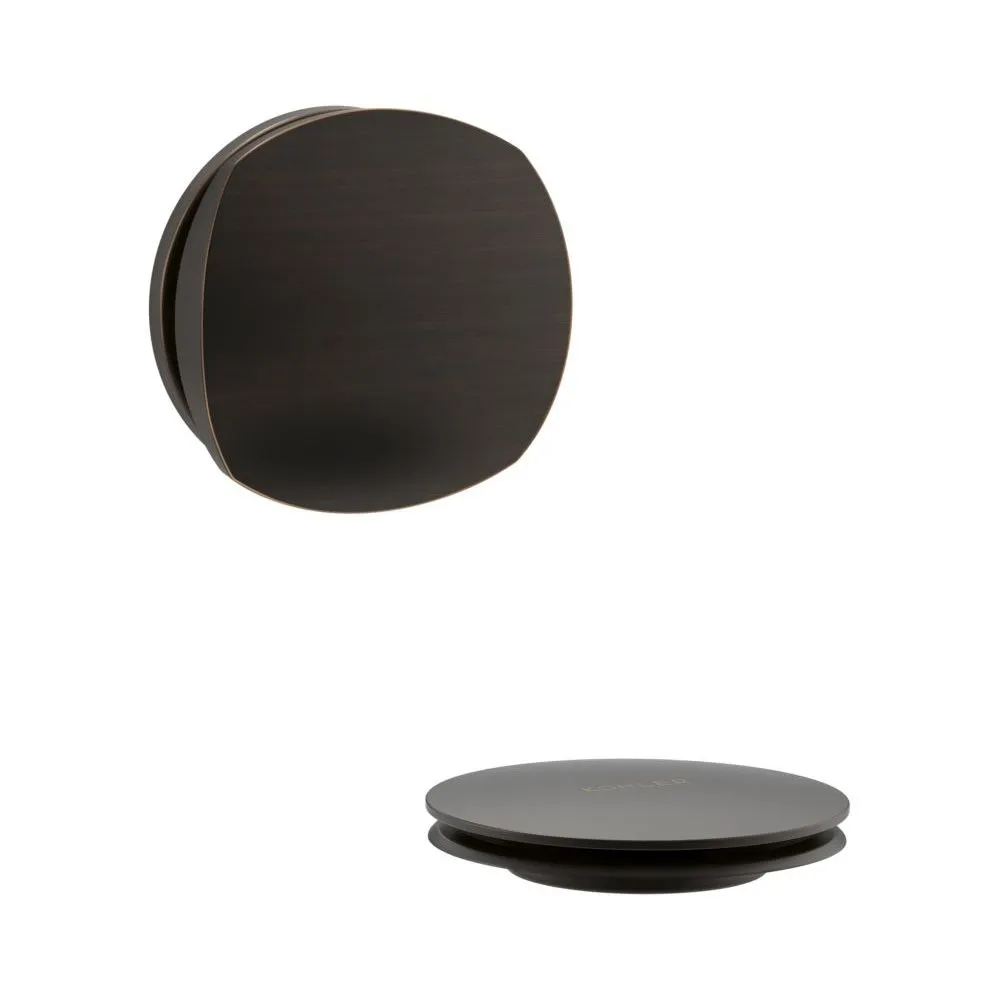 Kohler K-T37391-2BZ PureFlo Cable Bath Drain Trim with Basic Rotary Turn Handle, Oil Rubbed Bronze