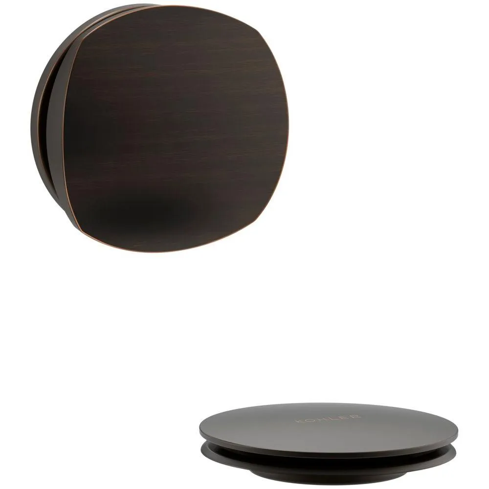 Kohler K-T37391-2BZ PureFlo Cable Bath Drain Trim with Basic Rotary Turn Handle, Oil Rubbed Bronze