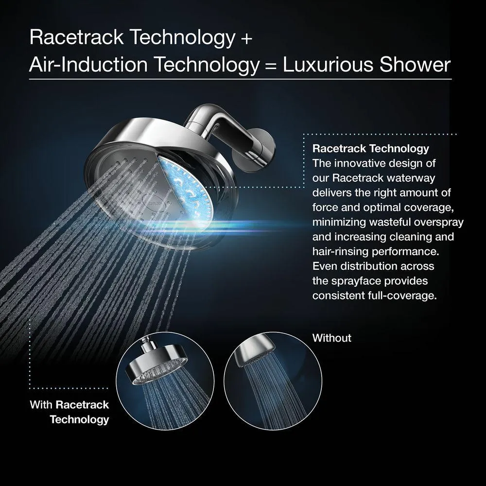 Kohler kh-k-10282-ak-cp Forte Single-Function Katalyst Showerhead, Polished Chrome