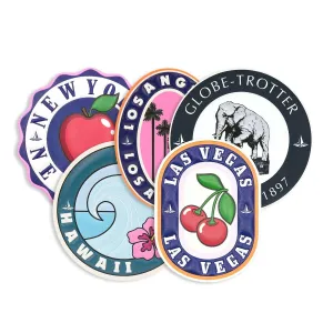 Leather Travel Stickers · North America | 5 Sticker Set
