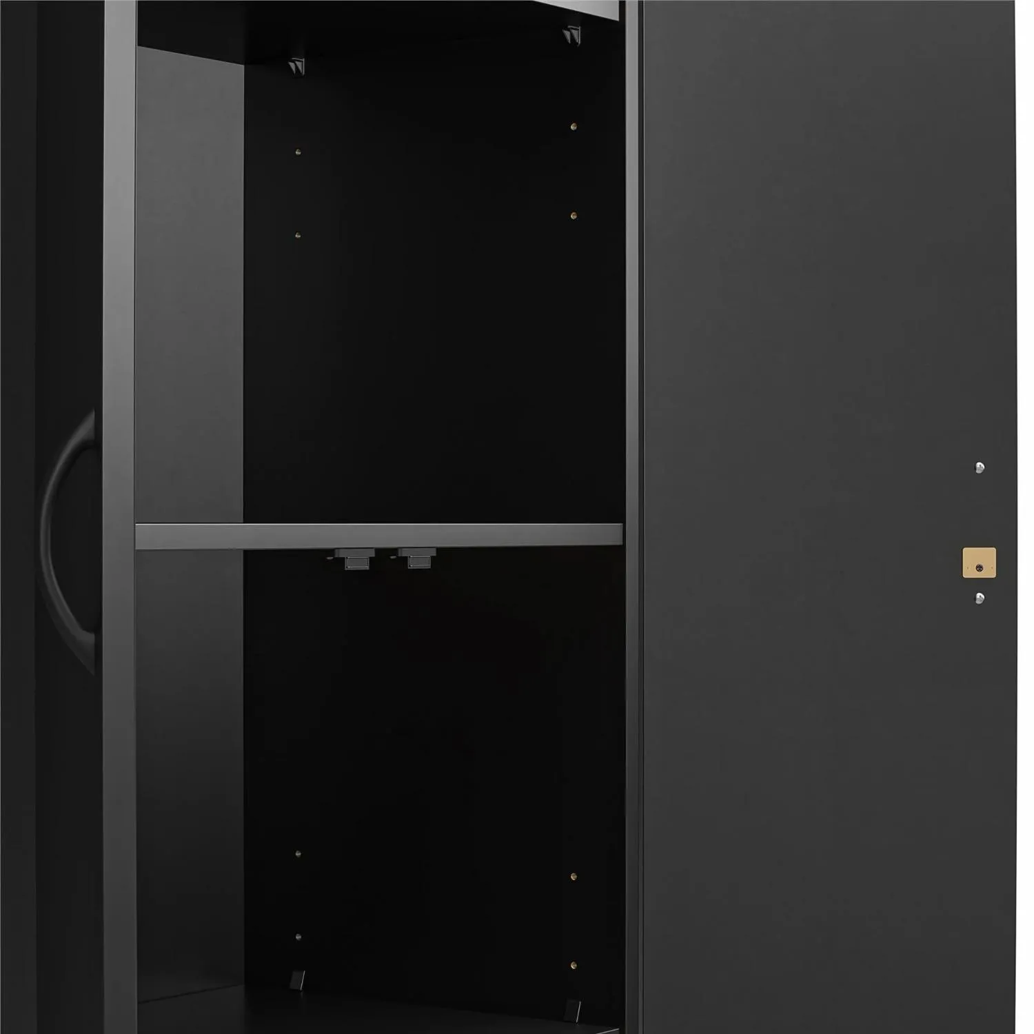 Mainstays 5101056WCOM 2 Door Storage Cabinet 60" Black