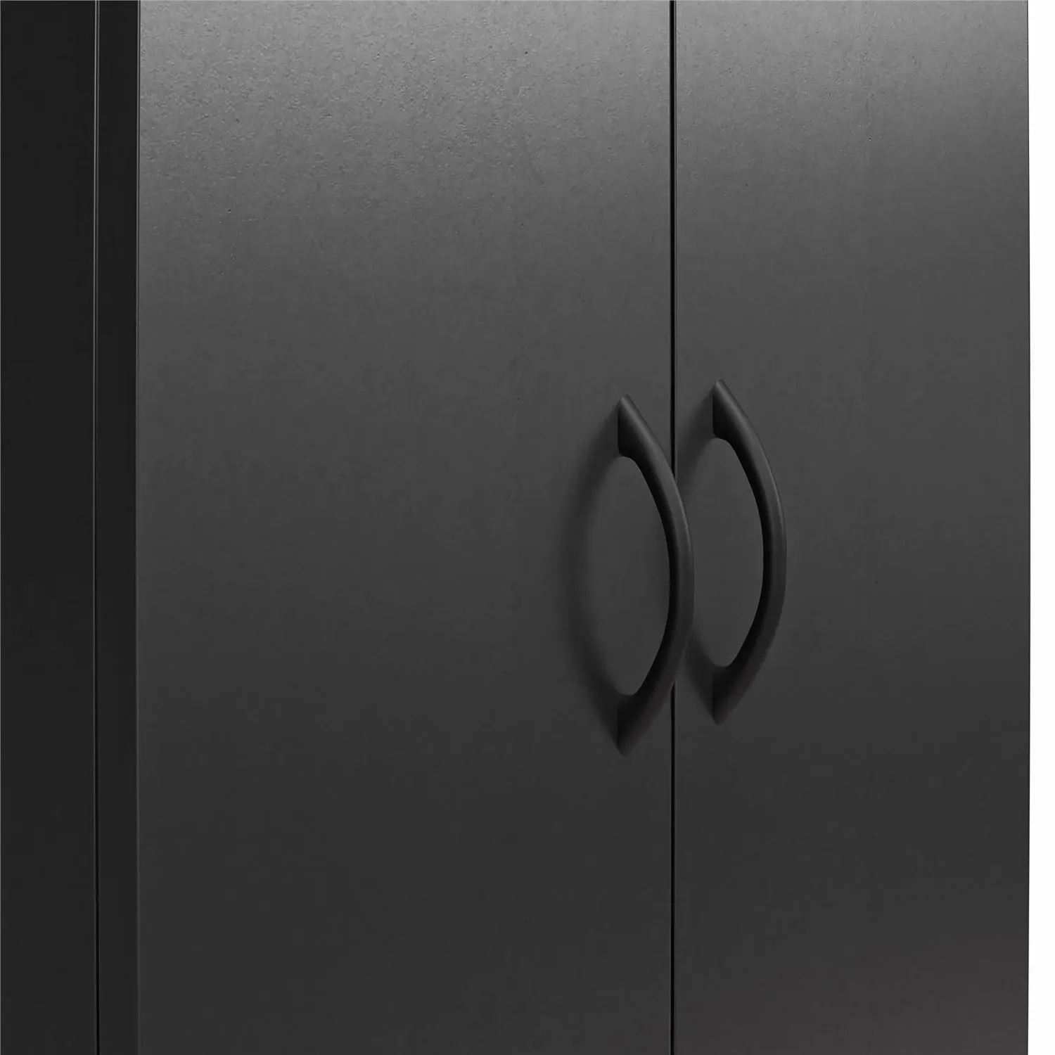 Mainstays 5101056WCOM 2 Door Storage Cabinet 60" Black