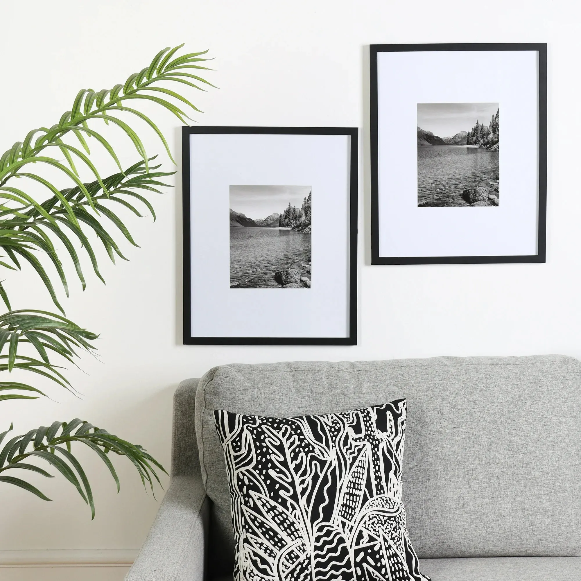 Mainstays 72364 16"x20" Black Frame Set, Matted for 8"x10" Pictures (1 Count)