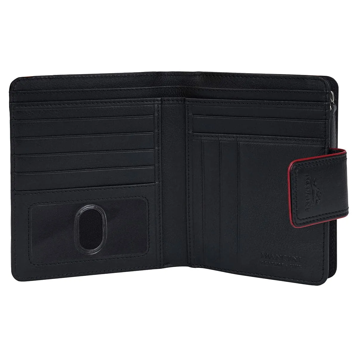 Mancini Sonoma Women's Medium Leather Clutch Wallet with Enhanced RFID Protection