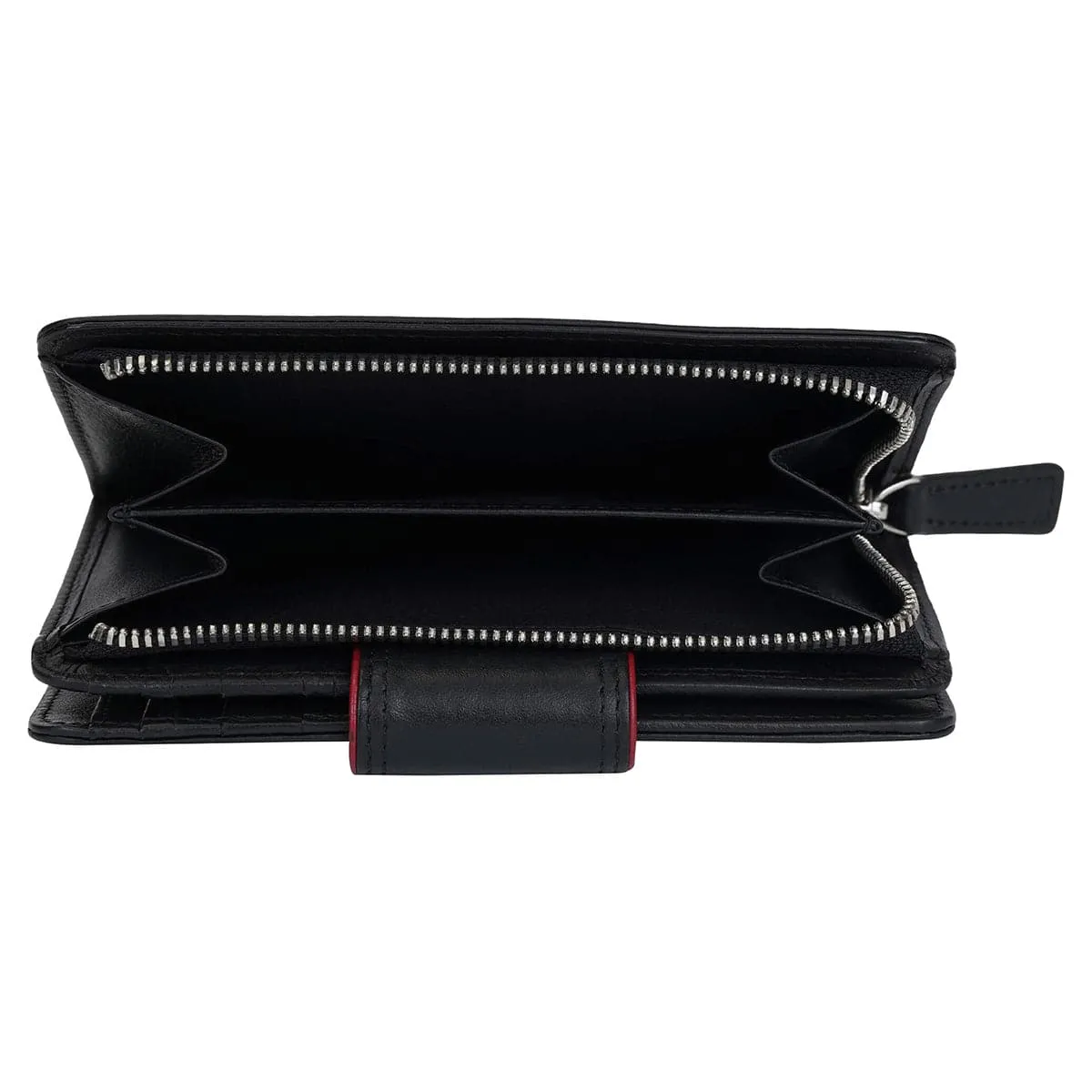 Mancini Sonoma Women's Medium Leather Clutch Wallet with Enhanced RFID Protection