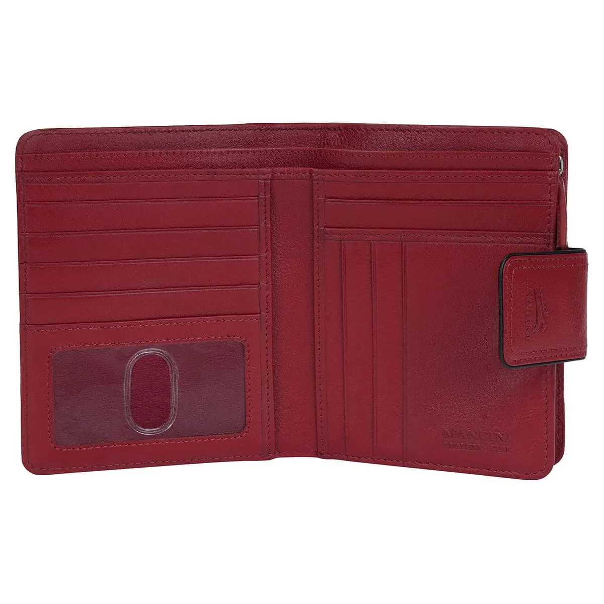 Mancini Sonoma Women's Medium Leather Clutch Wallet with Enhanced RFID Protection