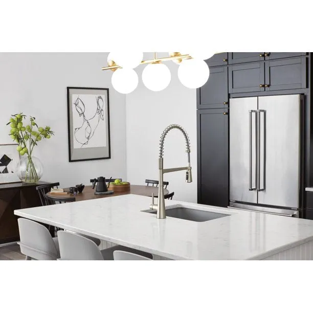 Moen 5925 Sleek 1.5 GPM Single Hole Pre-Rinse Pull Down Kitchen Faucet Spot Resist