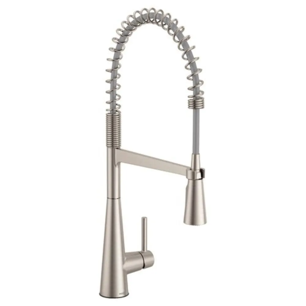 Moen 5925 Sleek 1.5 GPM Single Hole Pre-Rinse Pull Down Kitchen Faucet Spot Resist