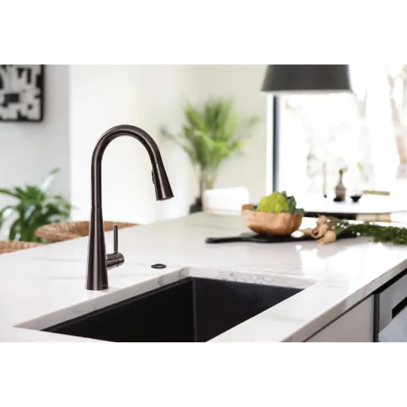 Moen 7864 Sleek 1.5 GPM Single Hole Pull Down Kitchen Faucet - Stainless Steel