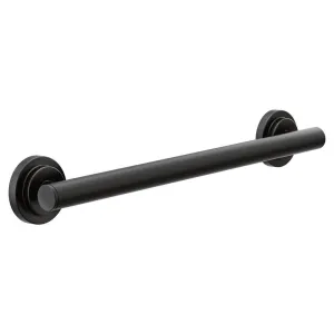 Moen YG0718BL Iso 18-in Matte Black Wall Mount Grab Bar