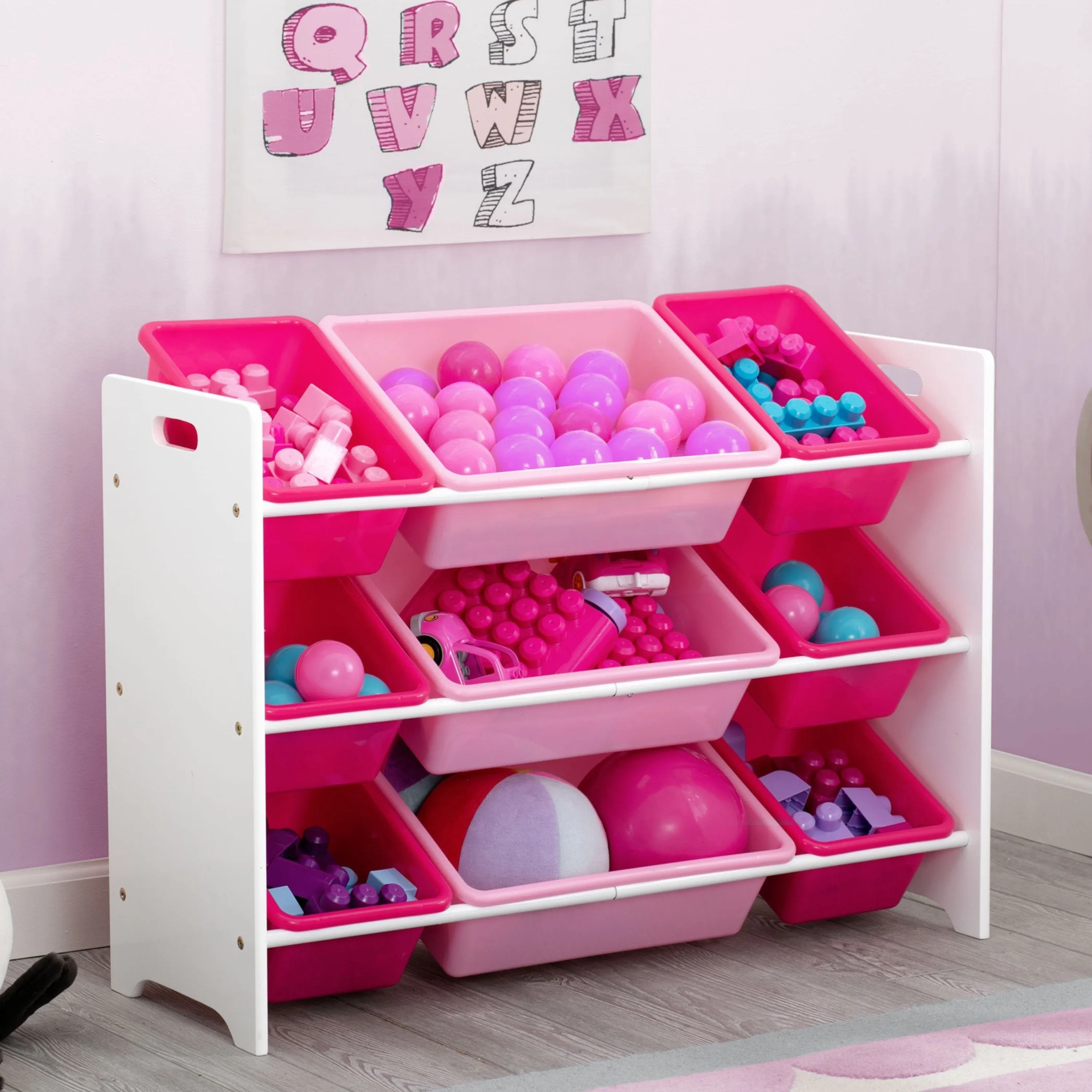 MySize 9 Bin Plastic Toy Organizer